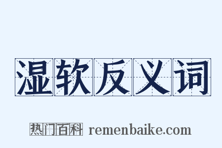 湿软反义词是什么意思的图片